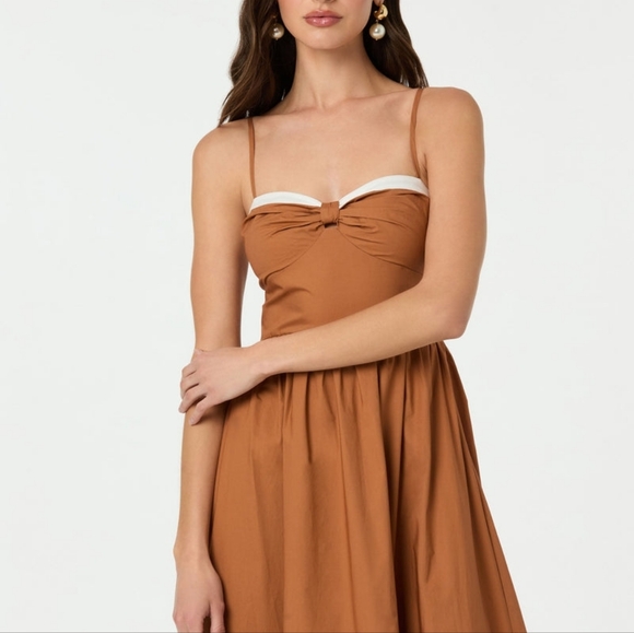 NEW ASTR THE LABEL | $99 Contrast Trim Midi Dress - Picture 5 of 7